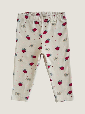 Leggings 'Raspberry Dream' LouieLouie en beige : devant