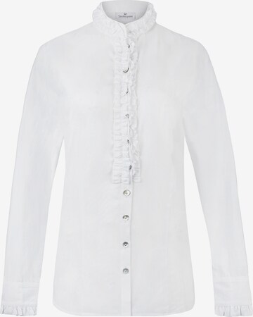 STOCKERPOINT Klederdracht blouse 'Kate' in Wit: voorkant