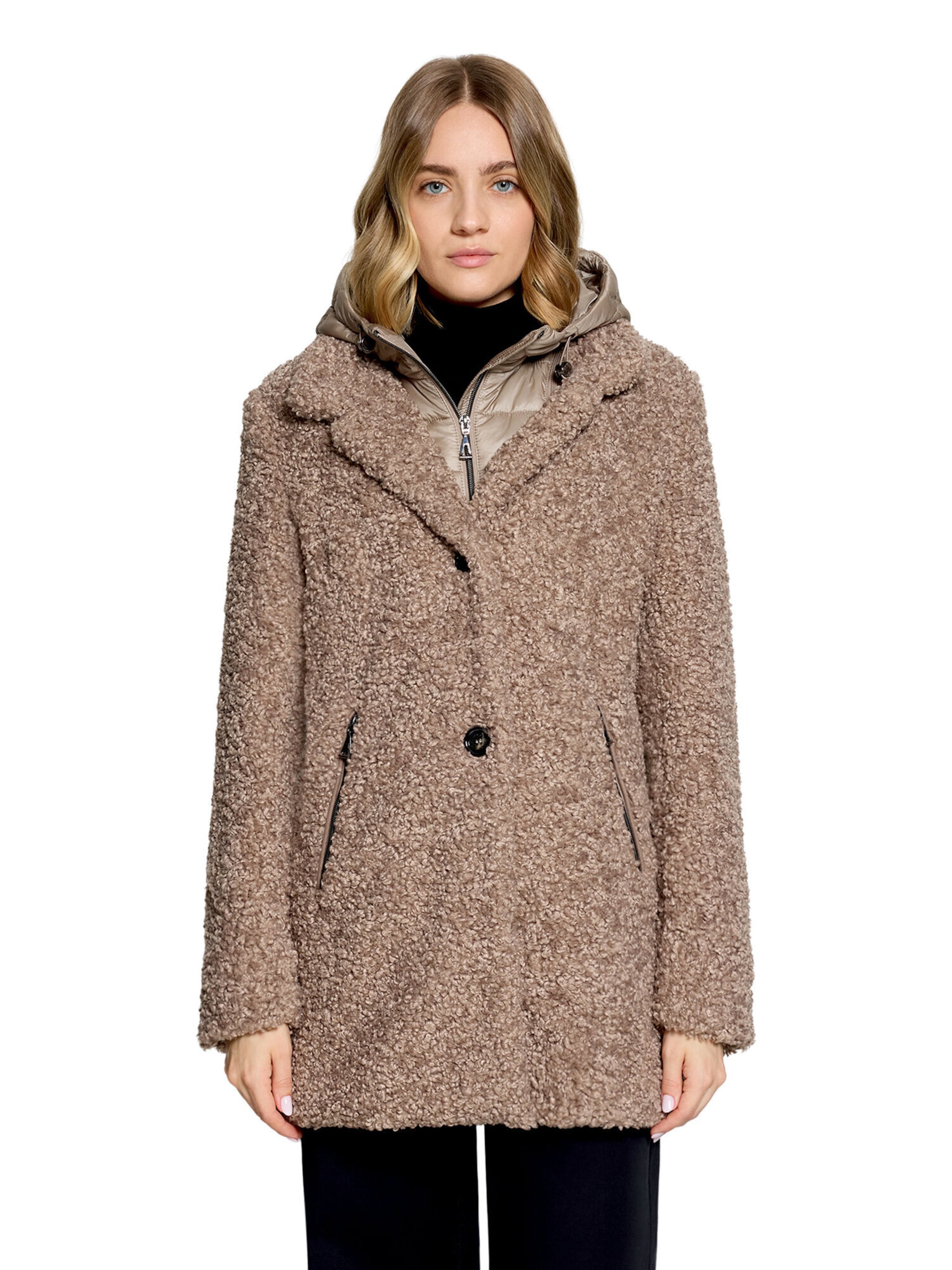 Veste mi-saison Amber & June en marron : devant