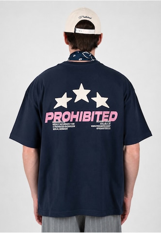 Prohibited - Camisa 'Running Club' em azul