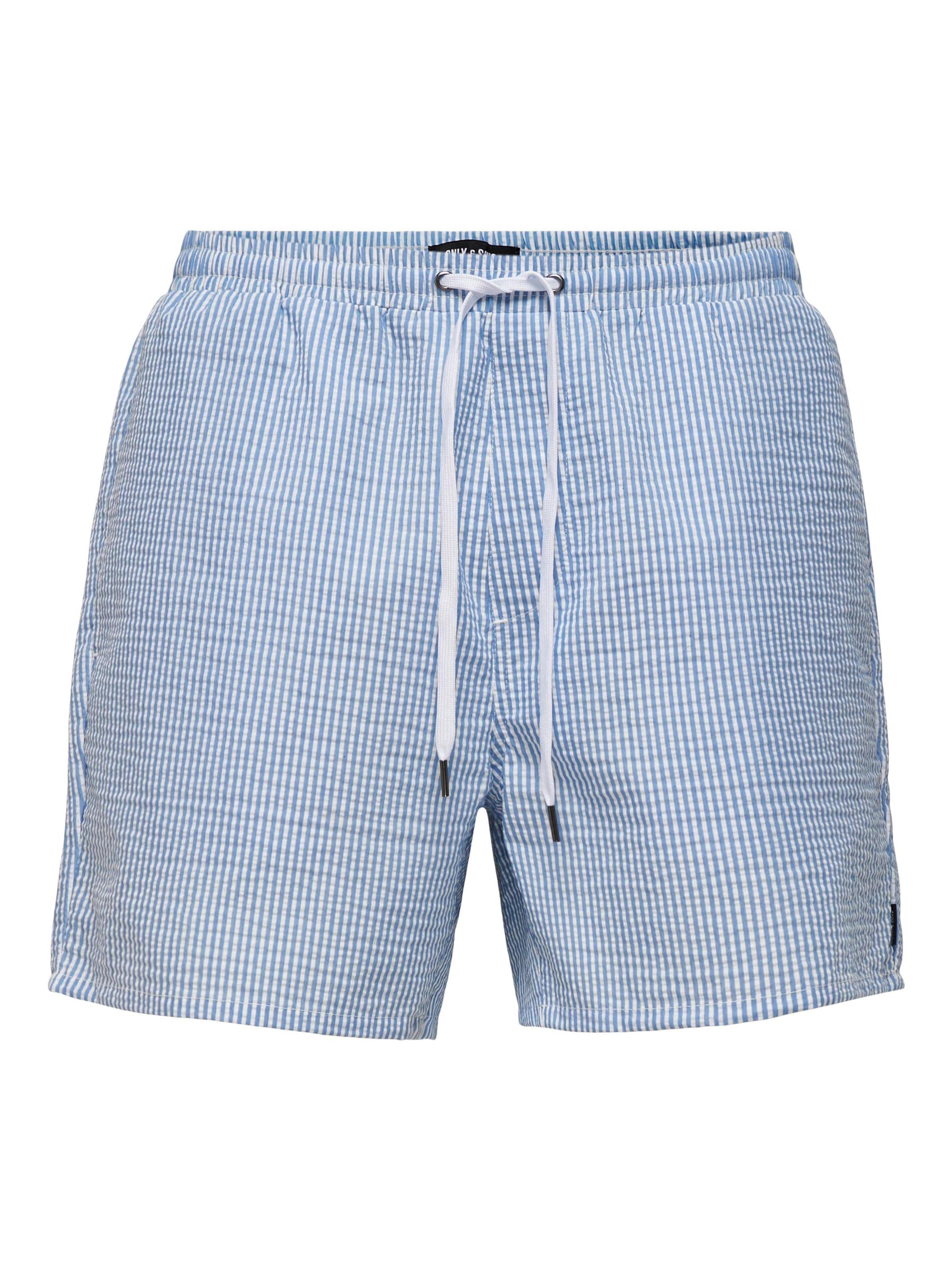 Only & Sons Badeshorts 'ONSTED' in Blau: Vorderseite