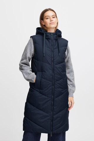 b.young Bodywarmer 'Bomina' in Blauw: voorkant