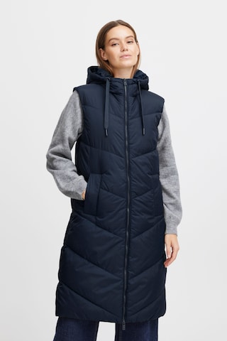 b.young Vest 'Bomina' in Blue: front