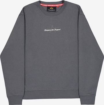 ALPHA INDUSTRIES Sweatshirt in Grau: Vorderseite
