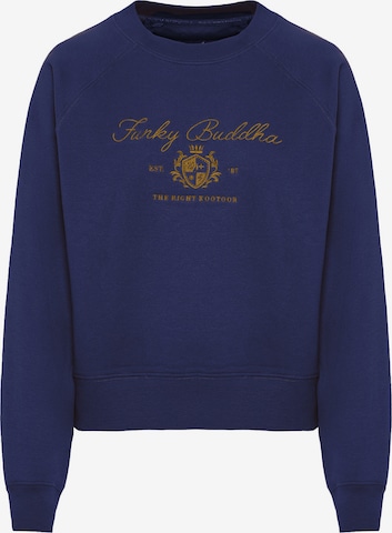 Funky Buddha Collegepaita värissä sininen: etupuoli