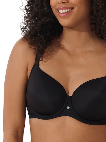 Lisca T-shirt Bra 'Alegra' in Black
