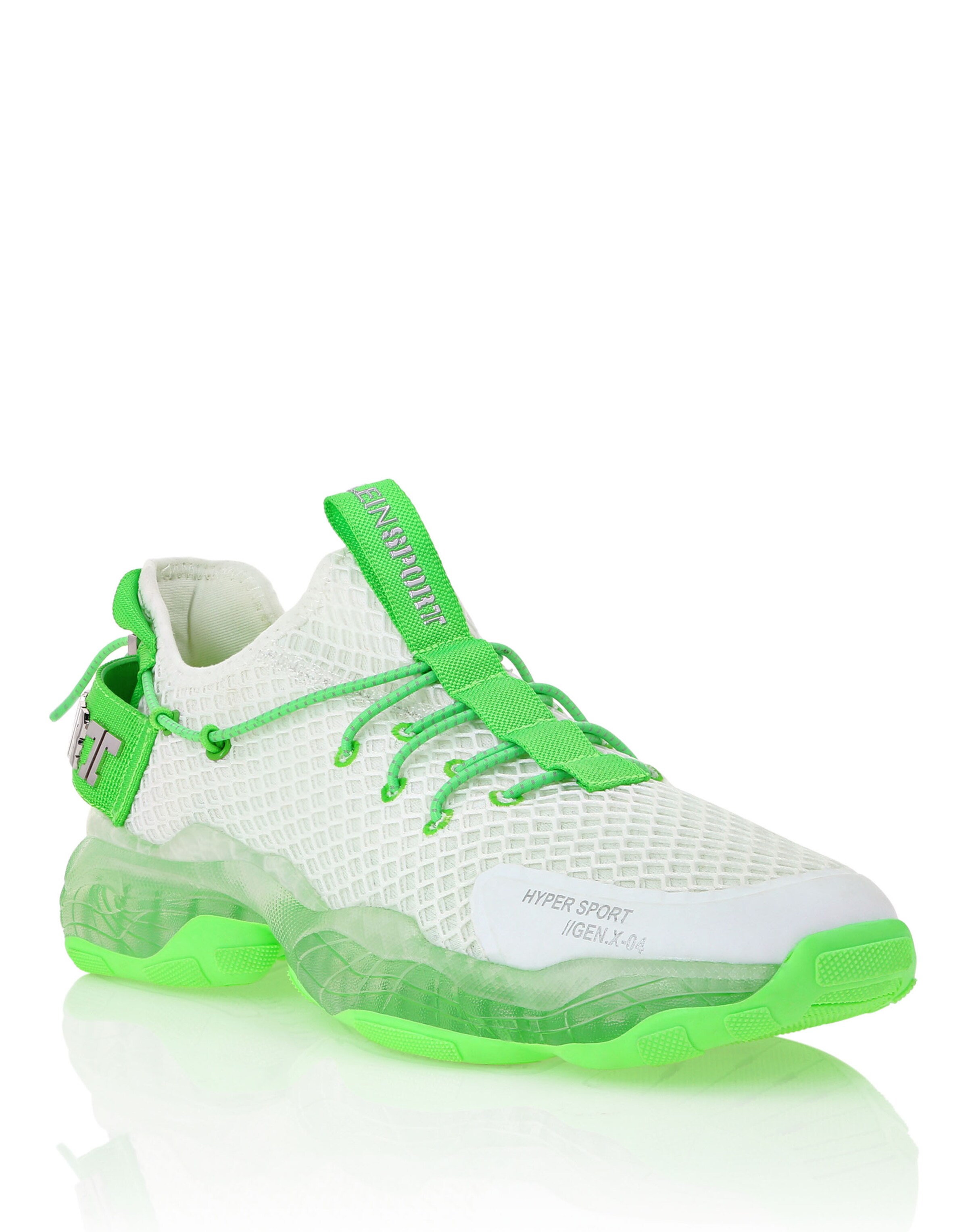 Plein Sport - Sapatilhas baixas em branco: frente