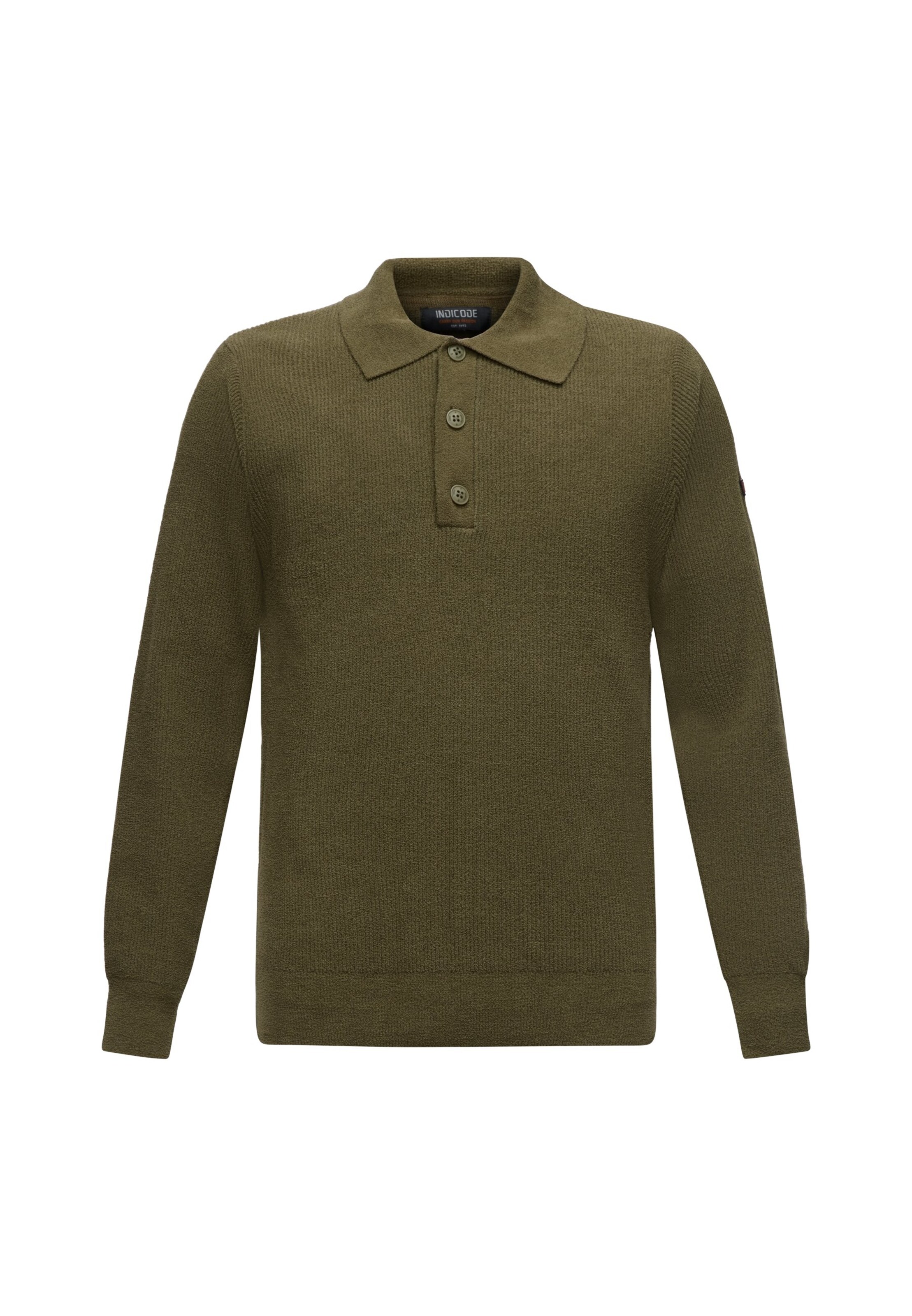 INDICODE JEANS Sweater 'Zarholm' in Green: front