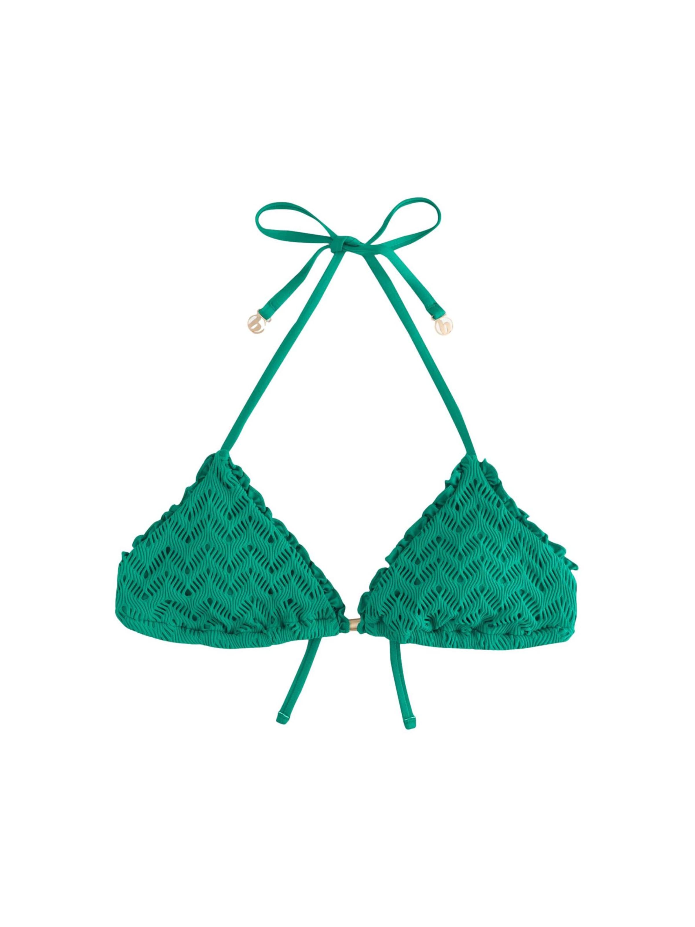 Triangolo Top per bikini di B by Ted Baker in verde: frontale