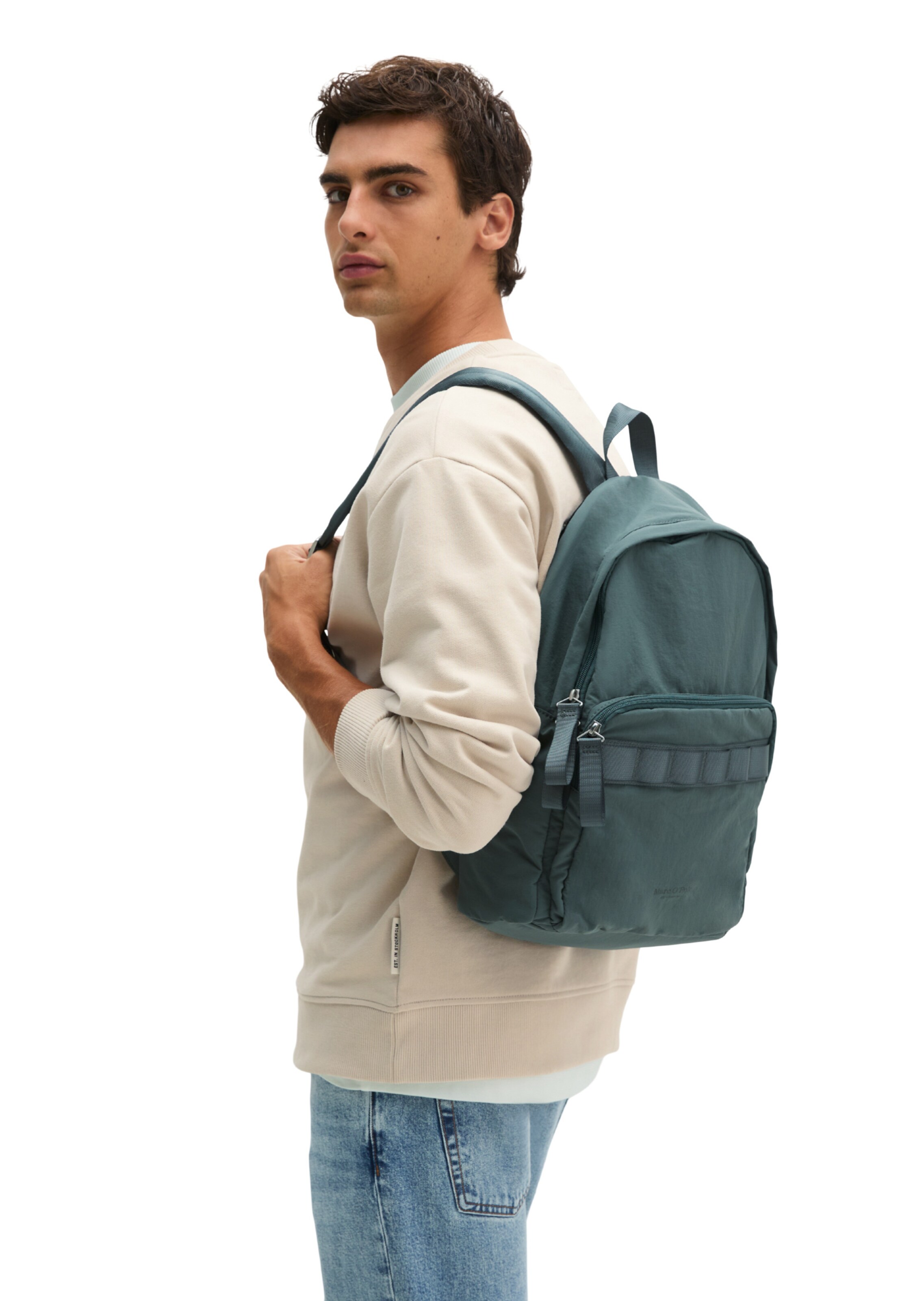 Marc O'Polo Accessories Rugzak in Blauw: voorkant