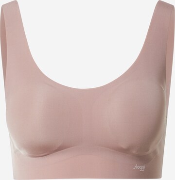 SLOGGI Regular Bustier 'ZERO Feel' in Pink: predná strana