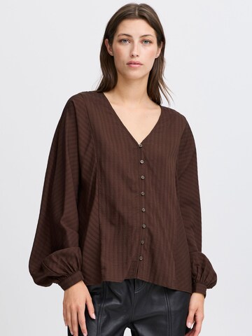b.young - Blusa em castanho