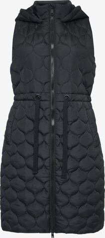 Threadbare Vest 'Crush' in Black: front