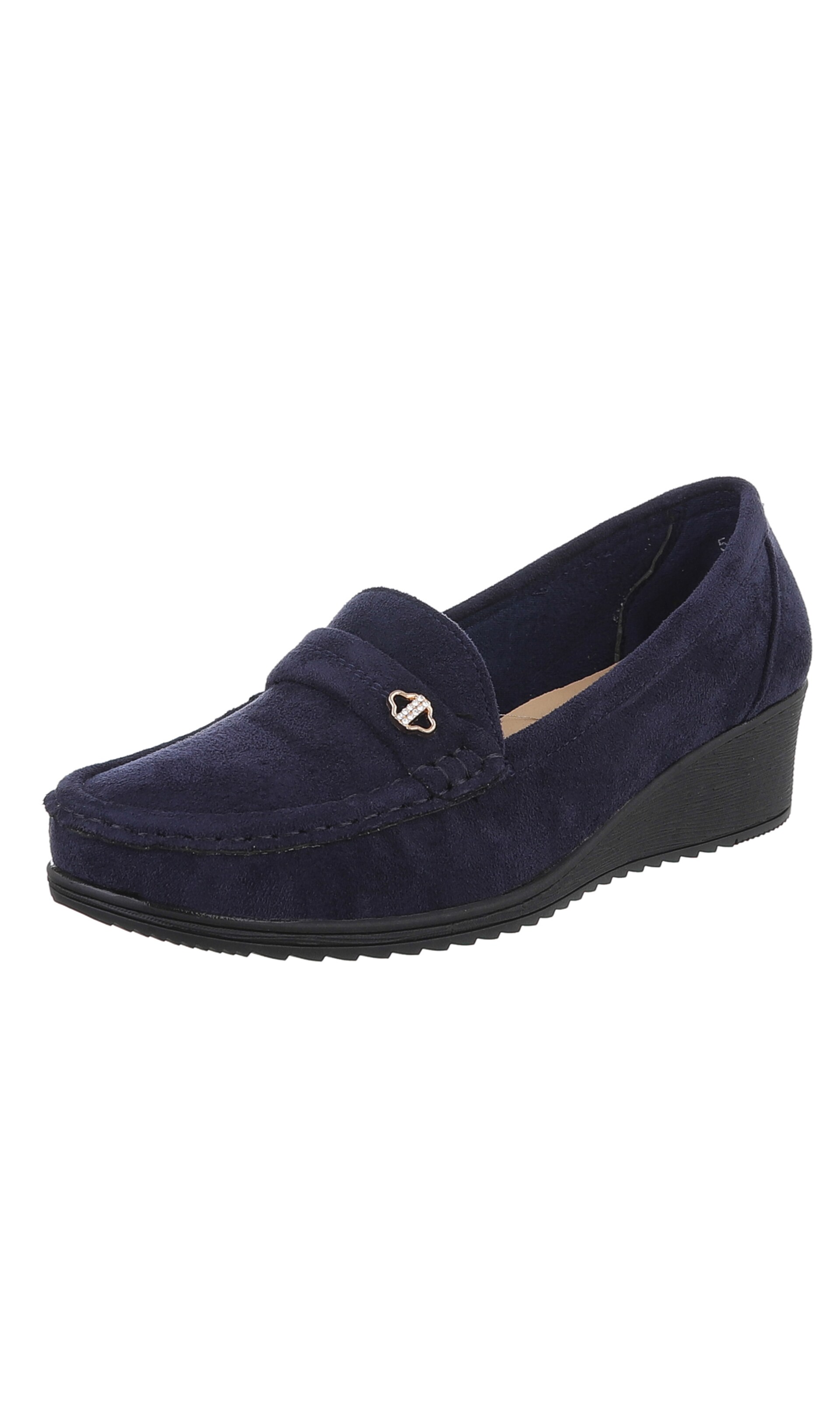 Ital-Design Slipper in Blau: Vorderseite