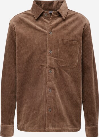 Samsøe Samsøe Regular fit Button Up Shirt 'DAMON' in Brown: front