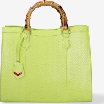 Borsa a spalla 'Borsa a Spalla Donna Ecopelle Vegana con Manico Bambù' di Diana&Co. in verde: frontale