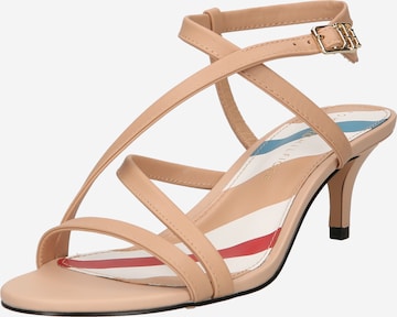 Sandales à lanières TOMMY HILFIGER en beige : devant