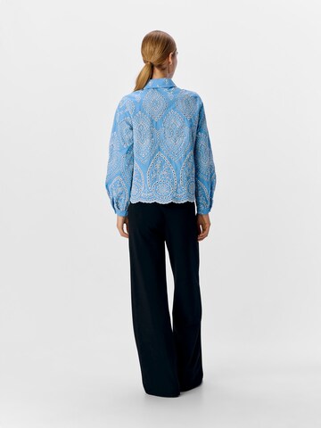 OBJECT Blouse 'BITTEN' in Blauw
