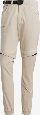 ADIDAS TERREX Outdoorbroek 'Utilitas' in Beige: voorkant