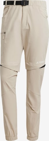 ADIDAS TERREX Outdoor Pants 'Utilitas' in Beige: front