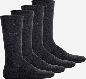 Chaussettes BOSS en gris : devant