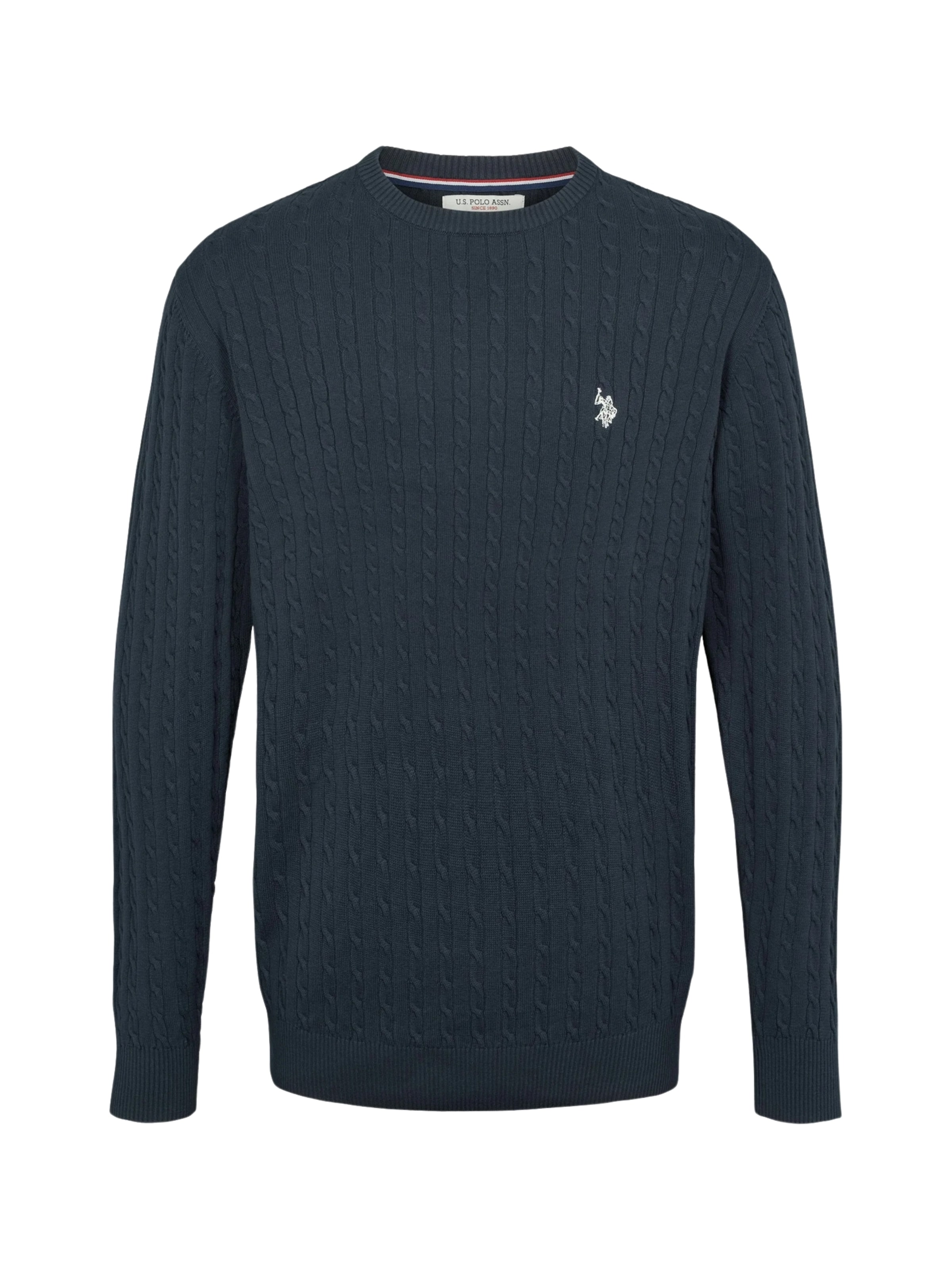 U.S. POLO ASSN. Svetr 'Mads' – modrá: přední strana