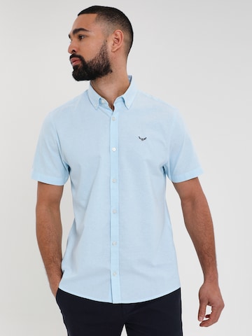 Threadbare Button Up Shirt 'THBInferno' in Blue: front