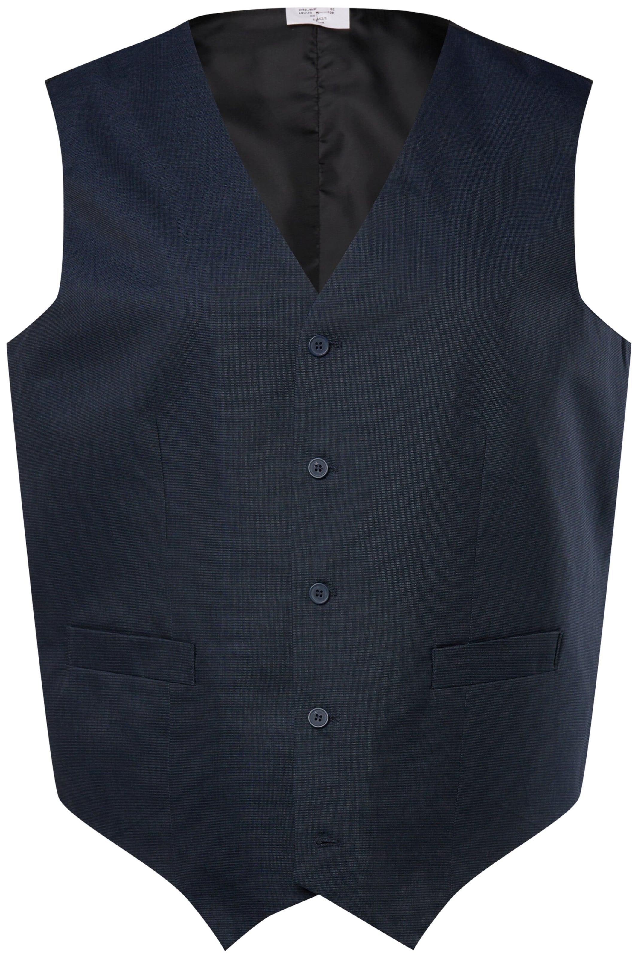 Men Plus Vest in Blue: front