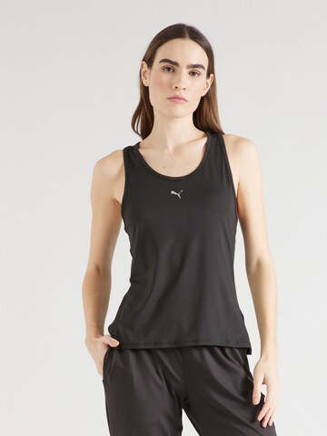 PUMA Sports top 'CLOUDSPUN' in Black: front