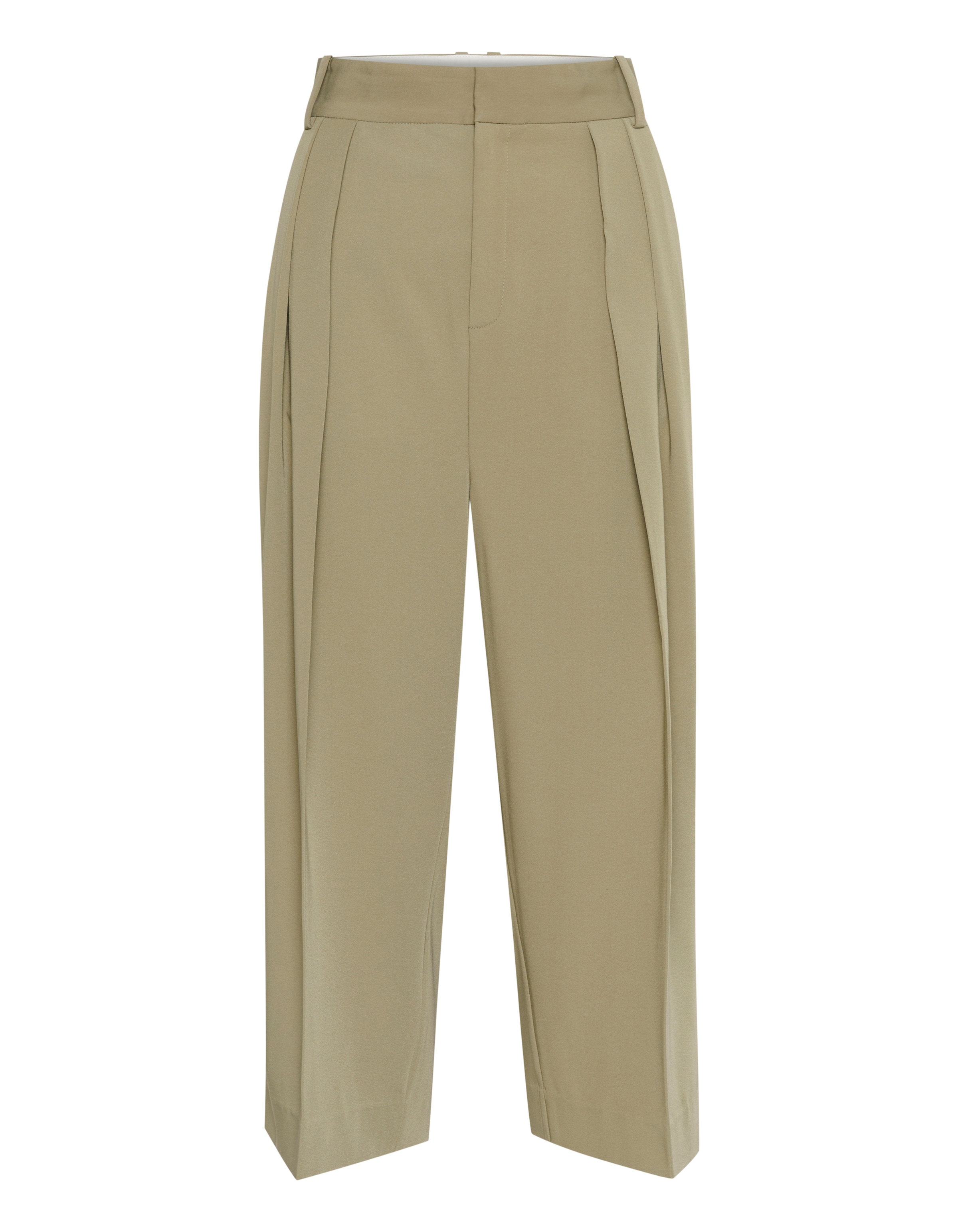 Wide Leg Pantalon à pince 'Natalya' InWear en vert : devant