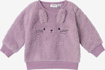 NAME IT Sweatshirt 'SASIE' in Lila: voorkant