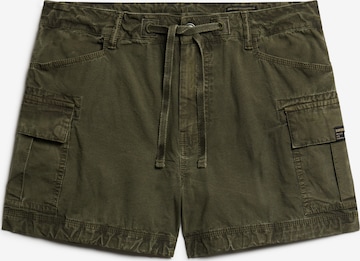 Superdry Cargobroek in Groen: voorkant