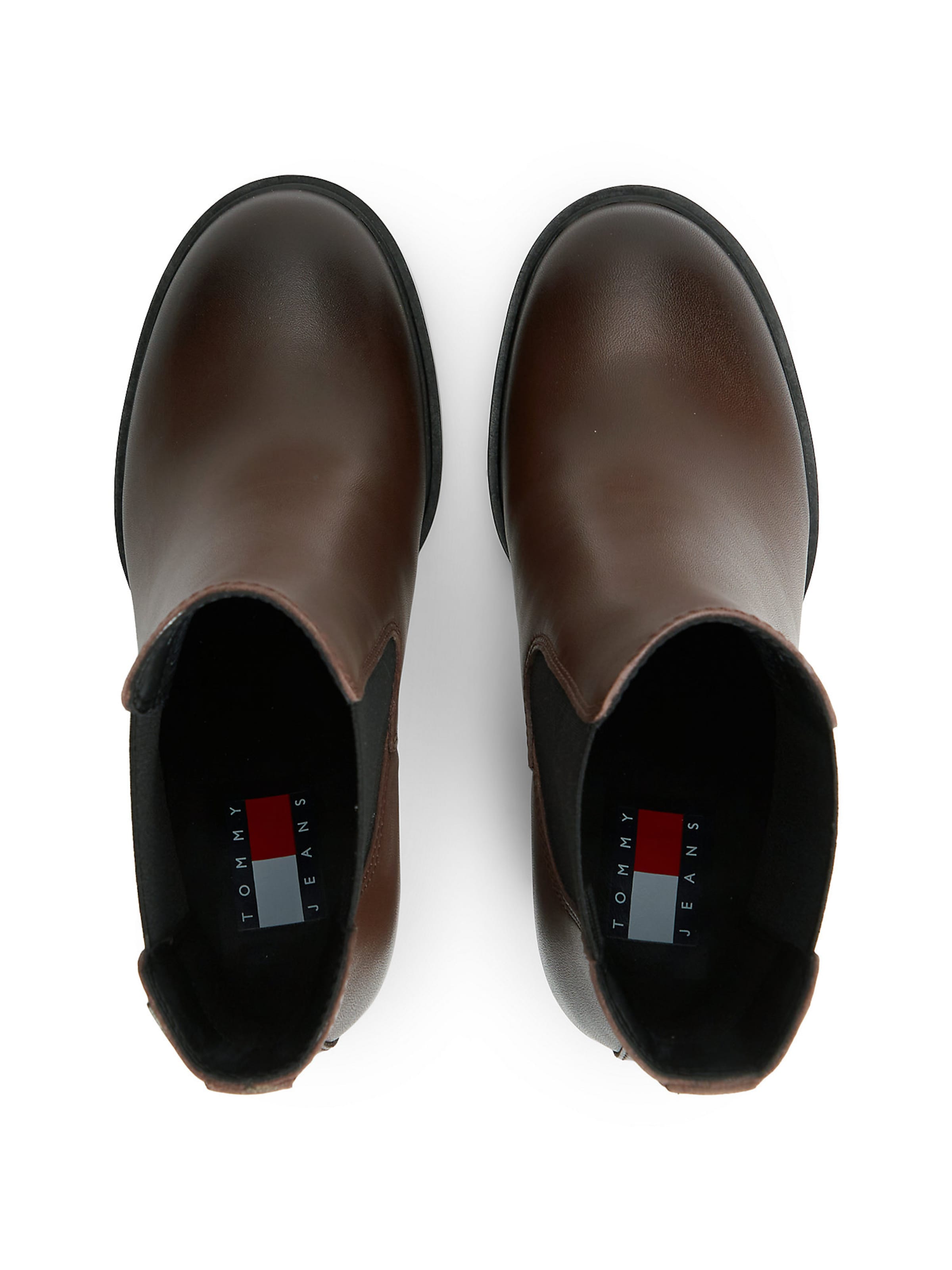 Tommy Jeans Chelsea boots in Bruin
