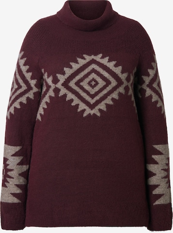 Ulla Popken Sweater in Purple: front