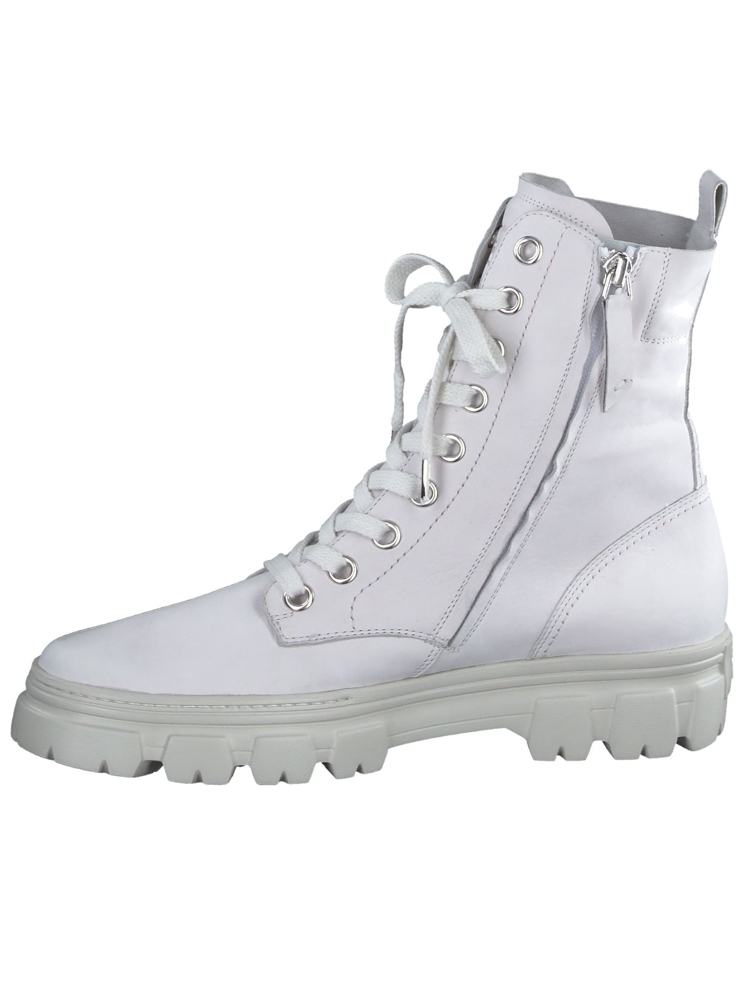 Paul Green Schnürstiefelette in Weiß