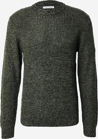 Pull-over 'JJLINK' JACK & JONES en vert : devant