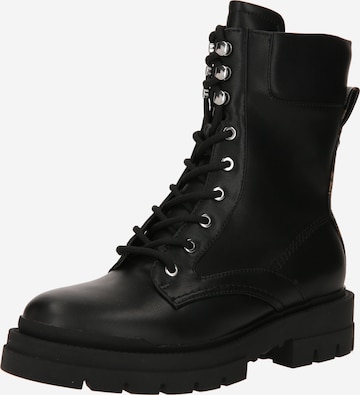 GUESS Ботинки на шнуровке 'OBETTER' в Черный: спереди