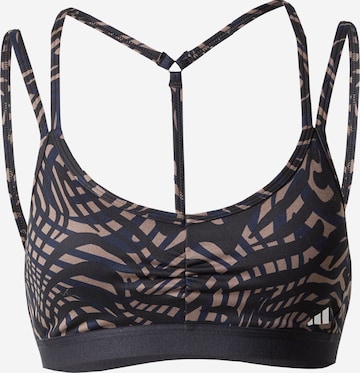 ADIDAS PERFORMANCE Bralette Sports Bra 'Essentials' in Black: front