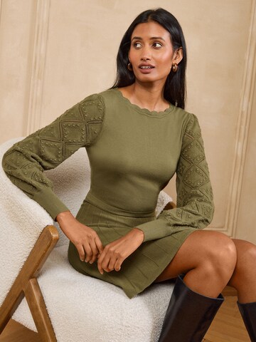 Abito in maglia di love & roses in verde