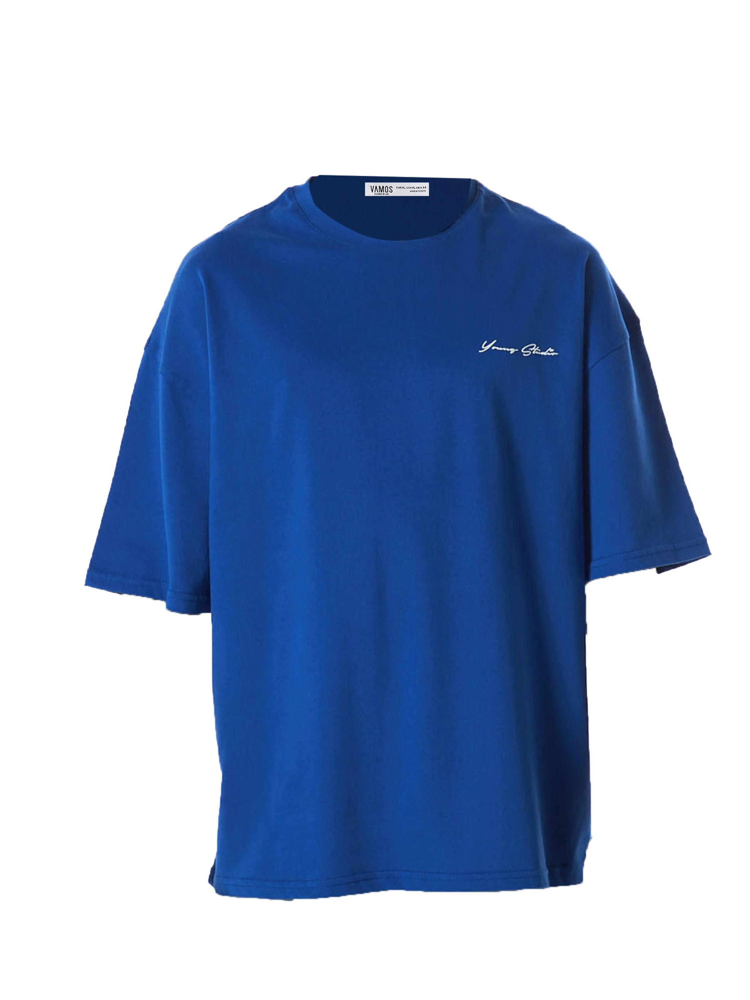 VAMOS CLO Тениска в синьо: отпред