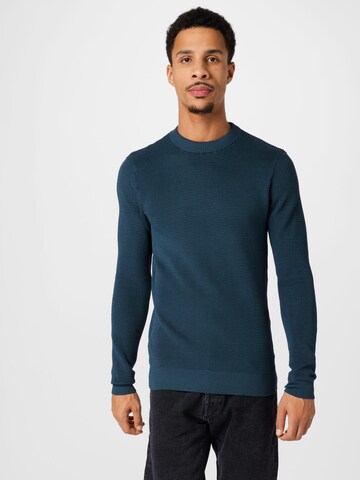 River Island Sweater in Blue: front