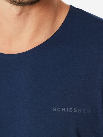 Pyjama court 'Modern Bonded' SCHIESSER en bleu