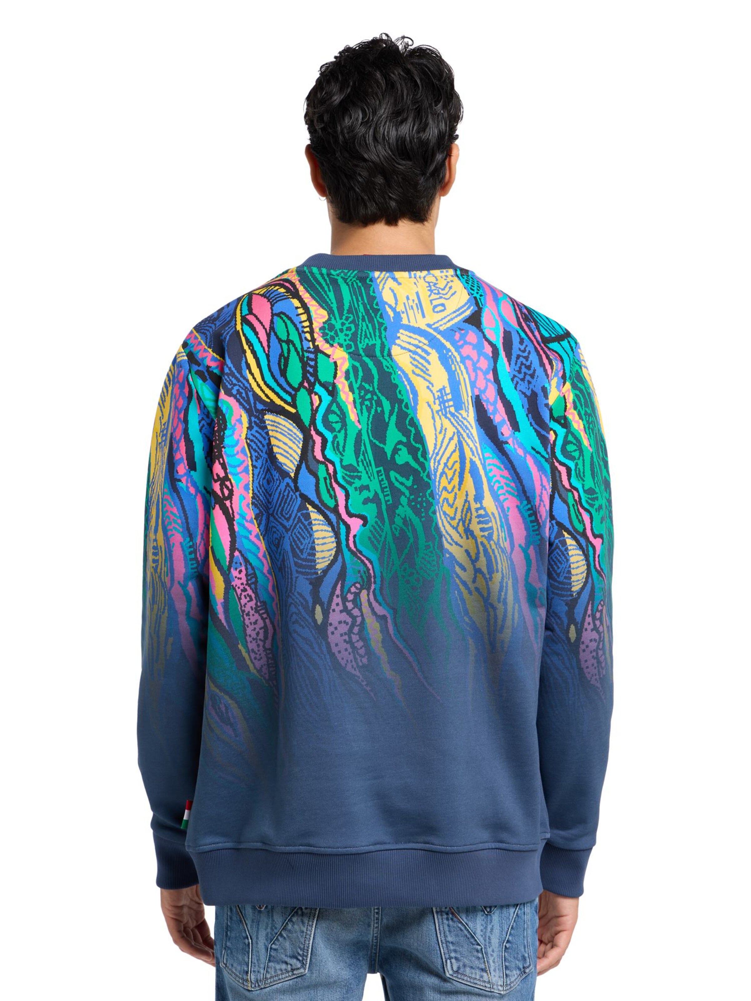Sweat-shirt ' Di Spigno ' Carlo Colucci en bleu
