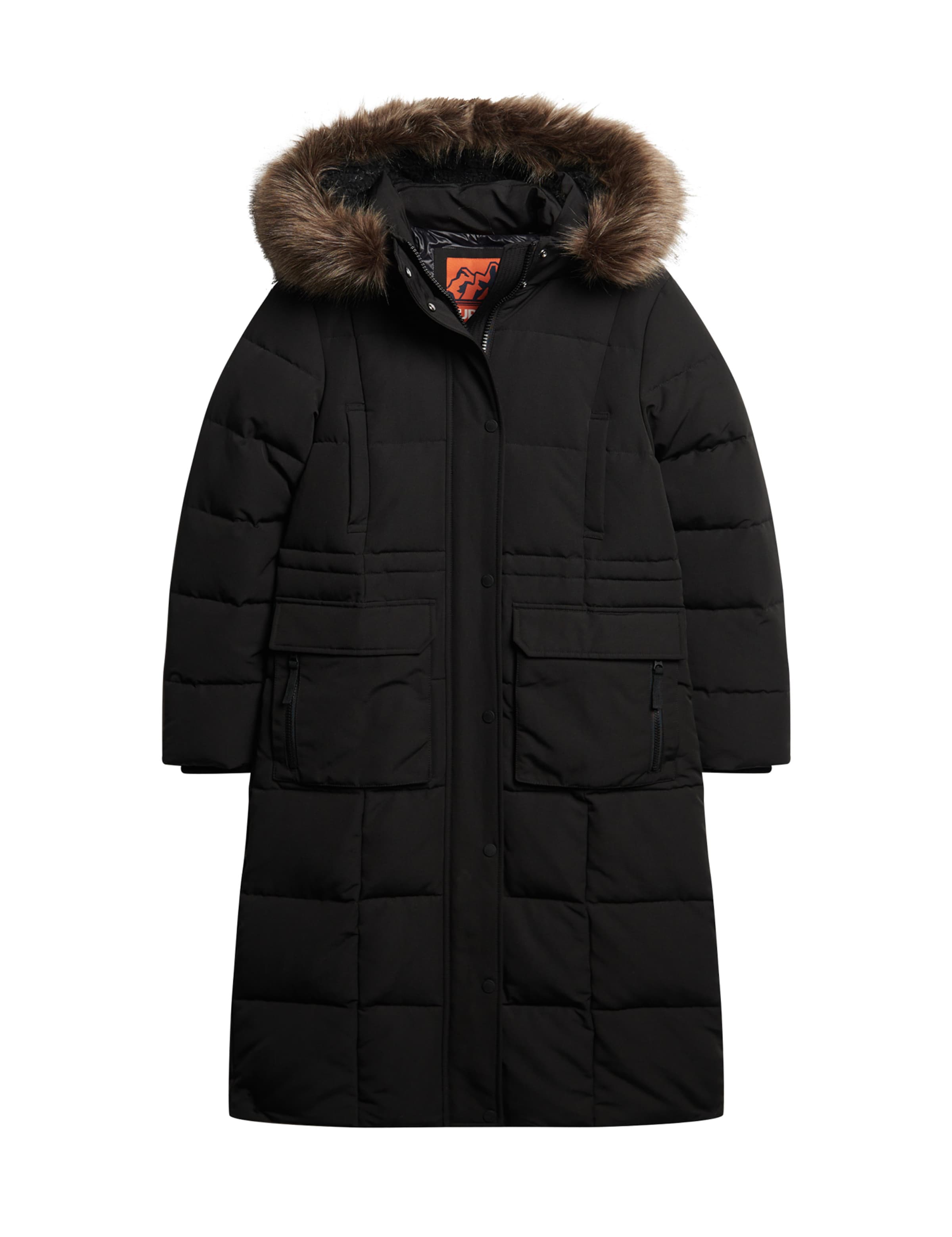 Superdry Wintermantel 'Everest' in schwarz, Produktansicht