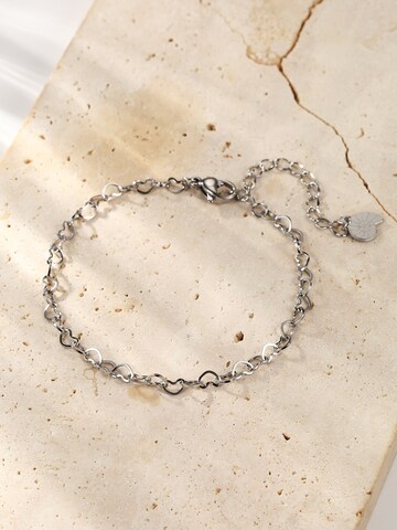 Braccialetto 'Multi Hearts' di Hey Happiness in argento