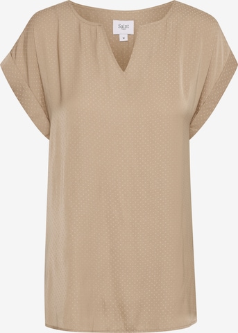 Camicia da donna di SAINT TROPEZ in beige: frontale