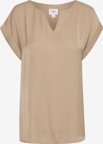 SAINT TROPEZ Bluse i beige: forside