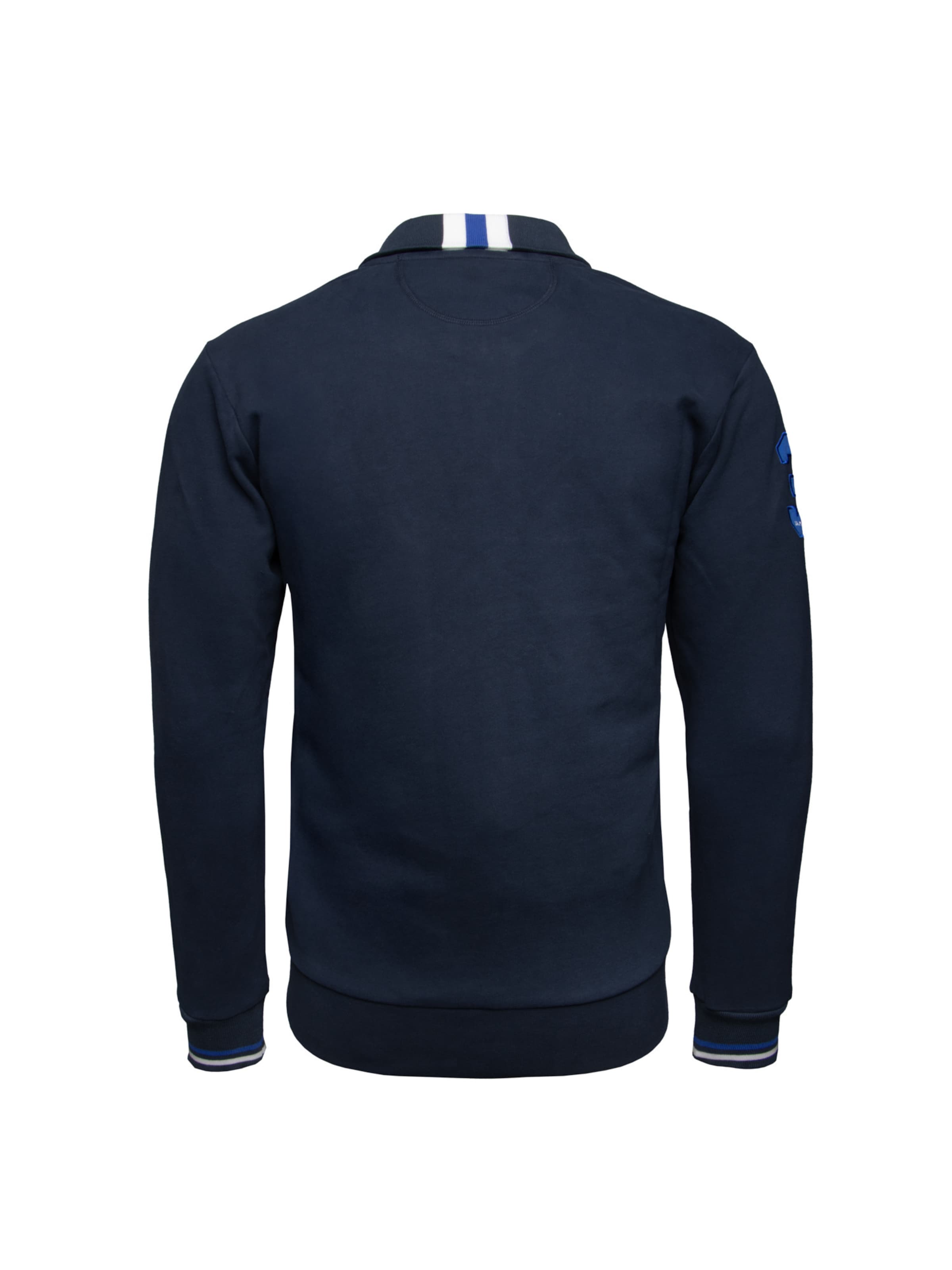 La Martina Sweat jacket 'MAF300' in Blue