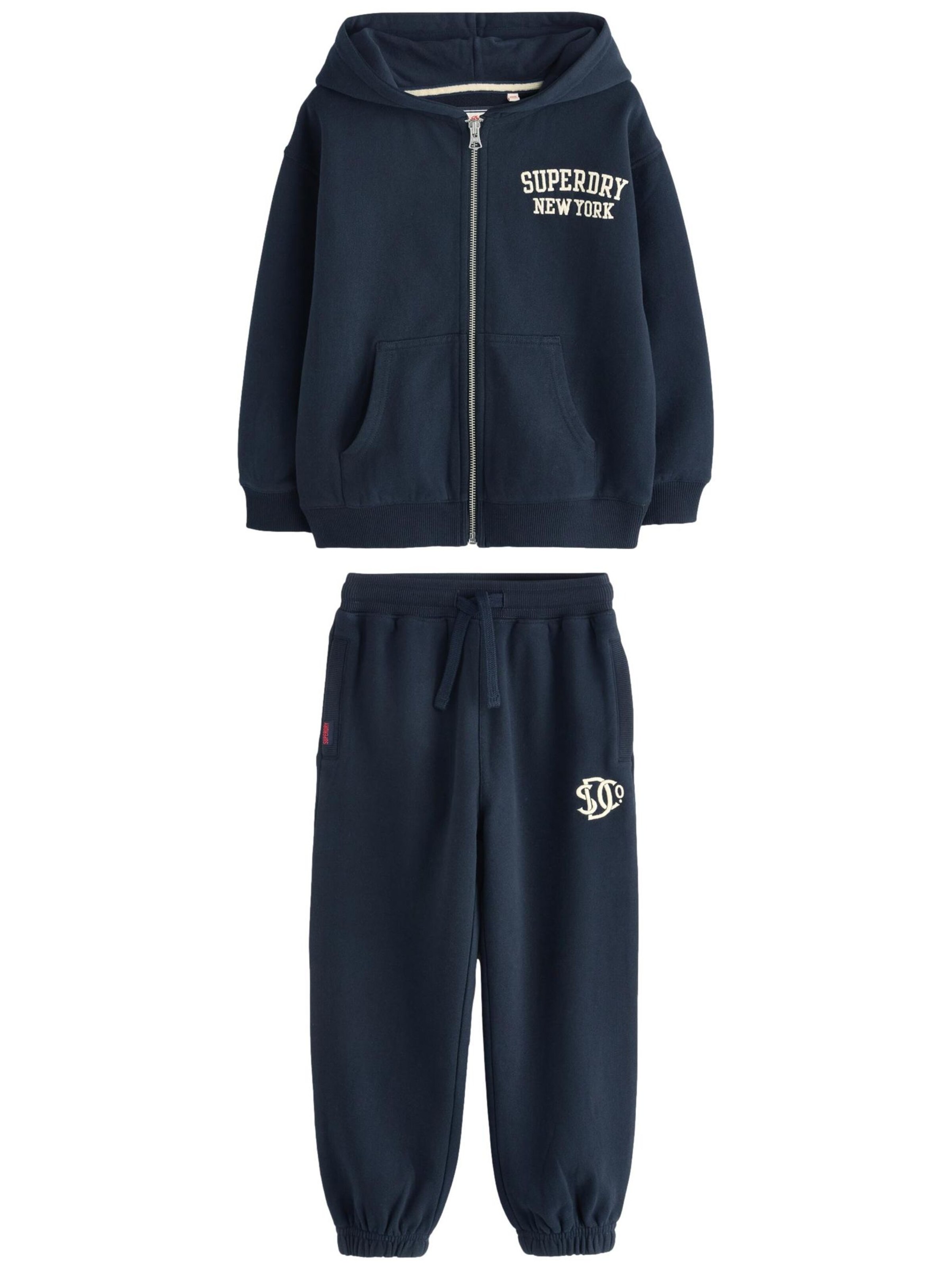 Superdry & Co Jogginganzug in Blau: Vorderseite