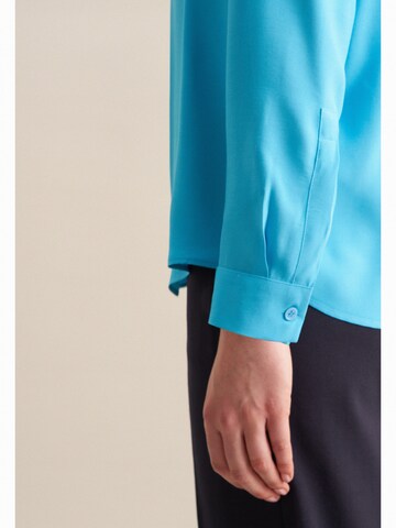 SEIDENSTICKER Blouse 'Schwarze Rose' in Blauw